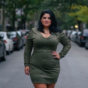 Elegant Olive Green Dress - RePosh!